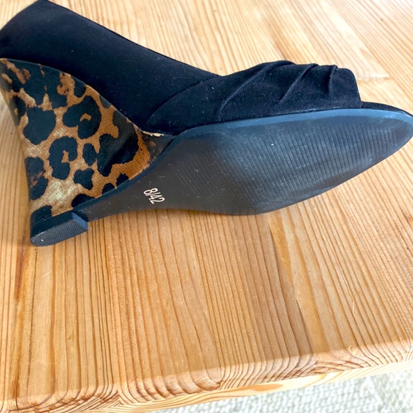 High heeled open toe wedges - Picture 7 of 12